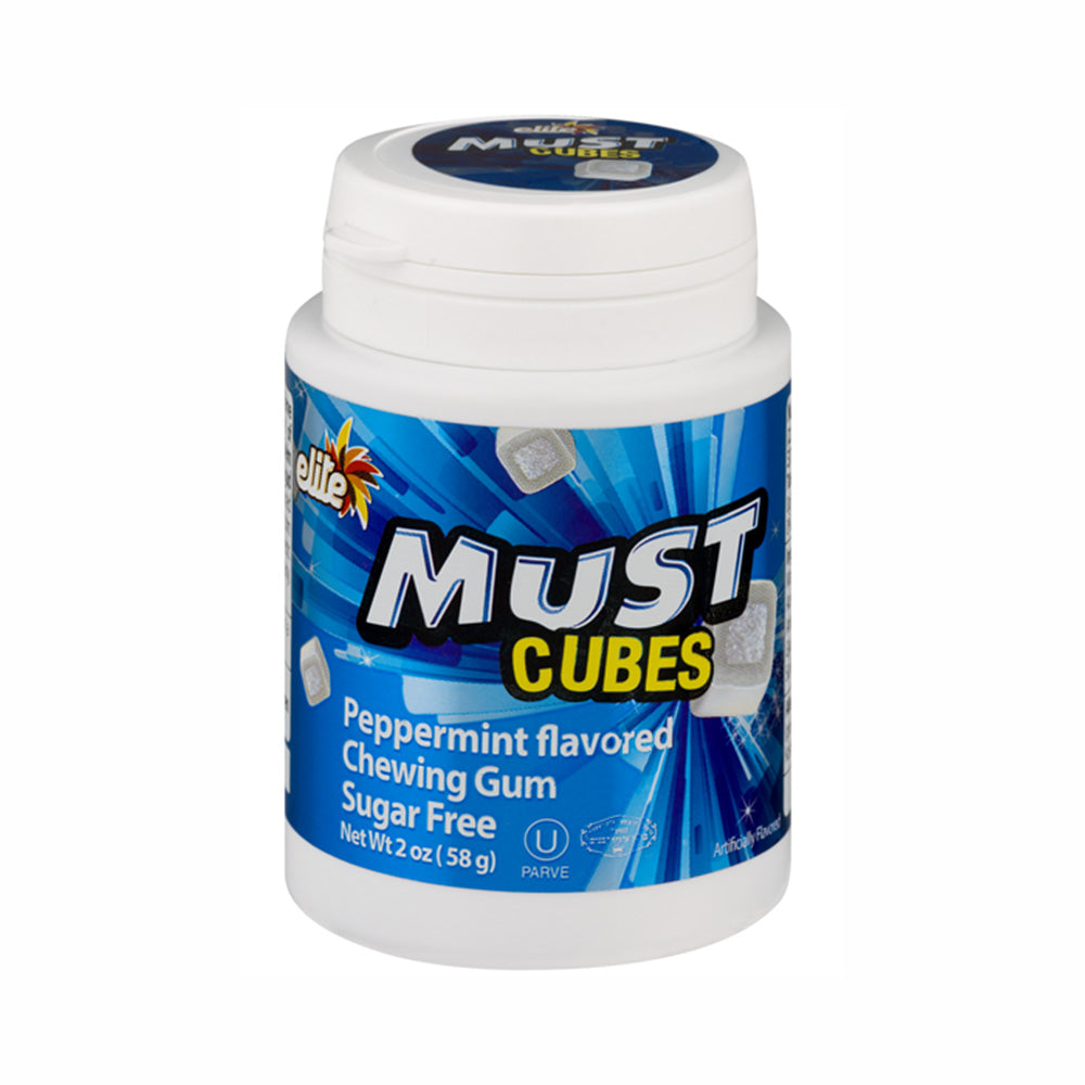 Elite Must Cubes Sugar Free Peppermint Gum 2 oz