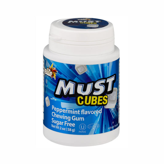 Elite Must Cubes Sugar Free Peppermint Gum 2 oz