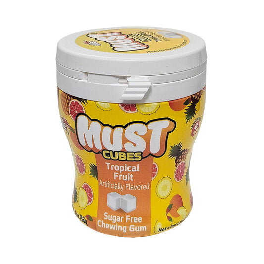 Elite Must Cubes Tropical Fruit Sugar Free Chewing gum 2 oz