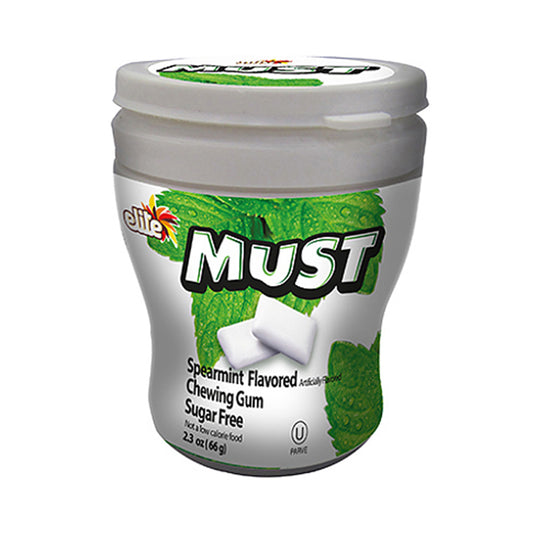 Elite Must Sugar Free Spearmint Gum 2.3 oz