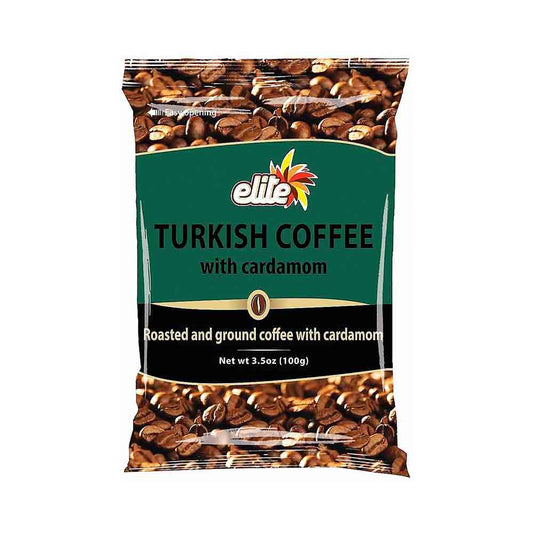 Elite Turkish Coffee With Cardamom 3.5 oz