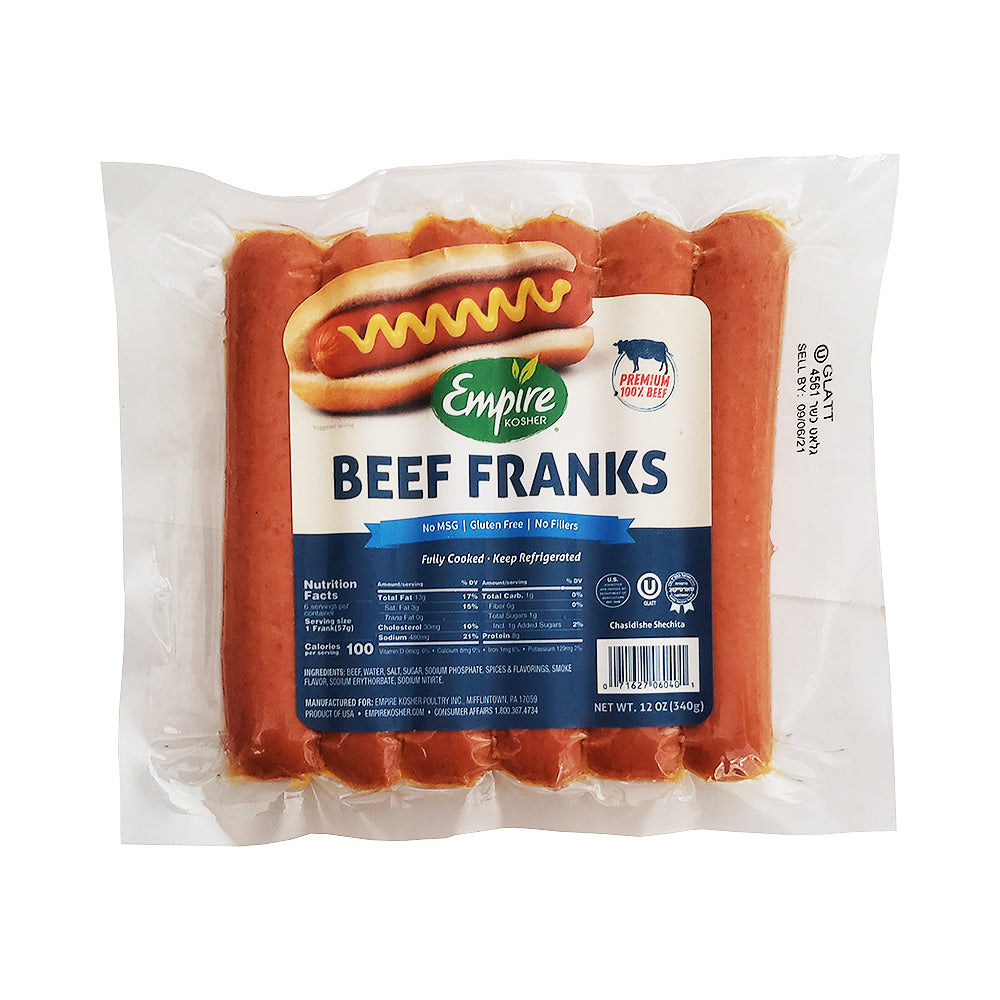 Empire Beef Franks 12 oz