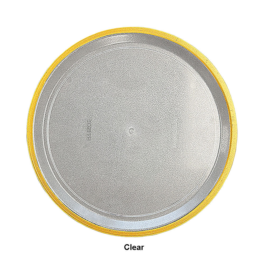 Fancy Feast Dishware Clear Gold Rims Plastic Round Plate