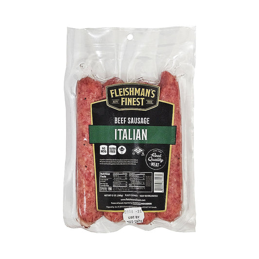 Fleishman's Finest Beef Sausage Italian 12 oz