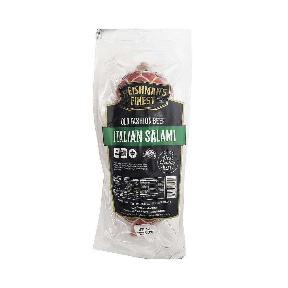 Fleishman's Finest Old Fashion Beef Italian Salami 16 oz