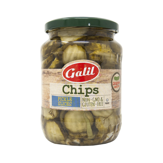 Galil Pickled Chips Cucumbers 24 oz