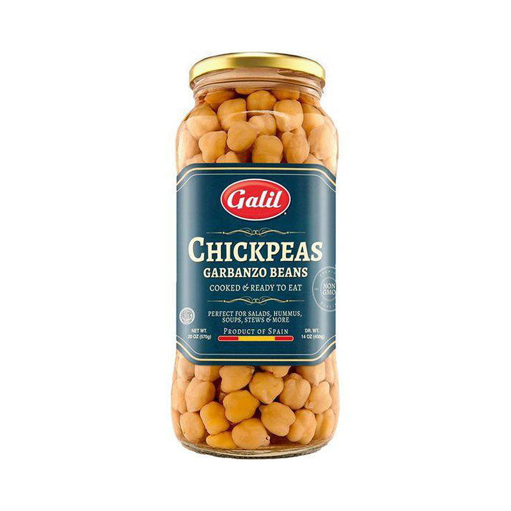 Galil Chickpeas Garbanzo Beans Cooked &amp; Ready To Eat 20 oz