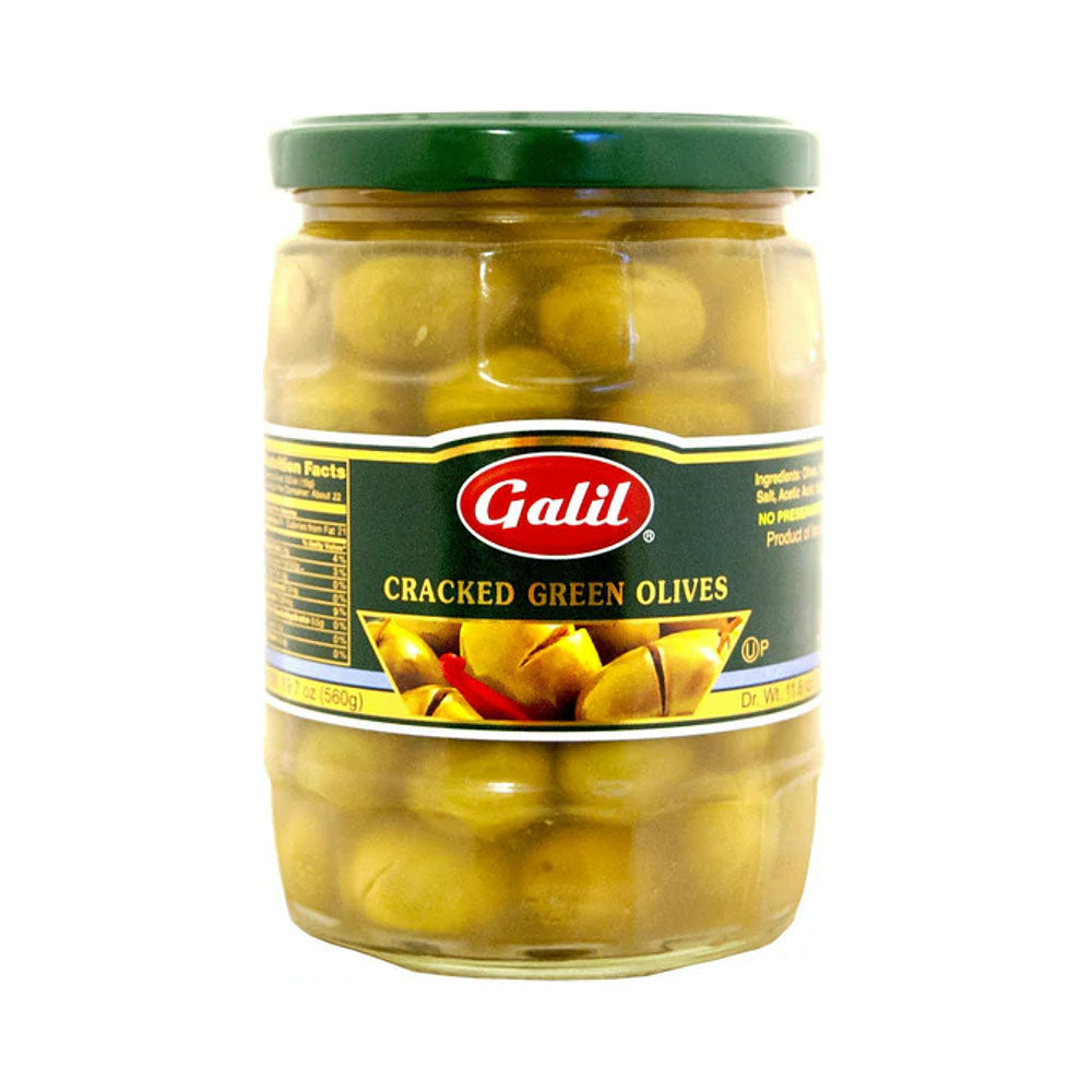 Galil Cracked Green Olives 11.6 oz