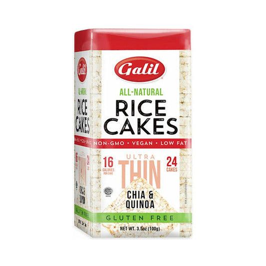 Galil Vegan Ultra Thin Chia &amp; Quinoa Rice Cakes 3.5 oz