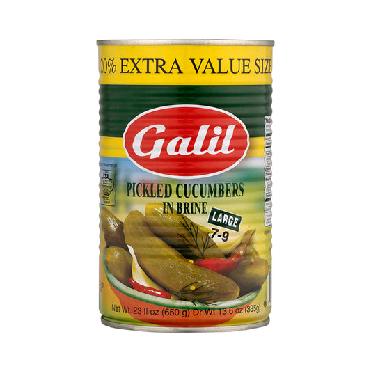 Galil Large Pickled Cucumber 7-9 in Brine 23 oz