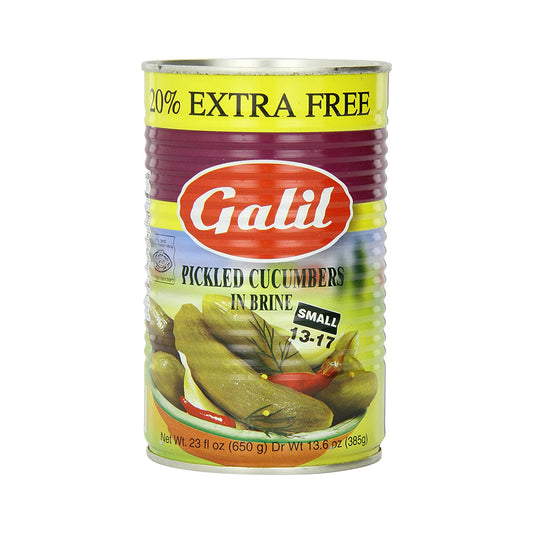 Galil Small Pickled Cucumber 13-17 In Brine 23 oz