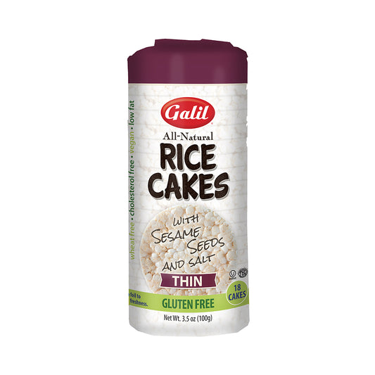 KFP Galil Thin Rice Cakes with Sesame Seeds &amp; Salt Gluten Free 3.5 oz
