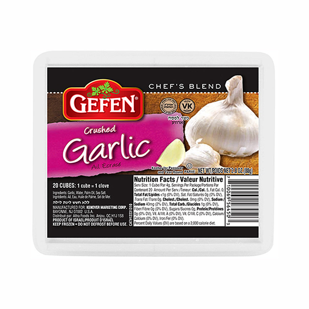 Geffen Crushed Garlic Cubes  2.8 oz