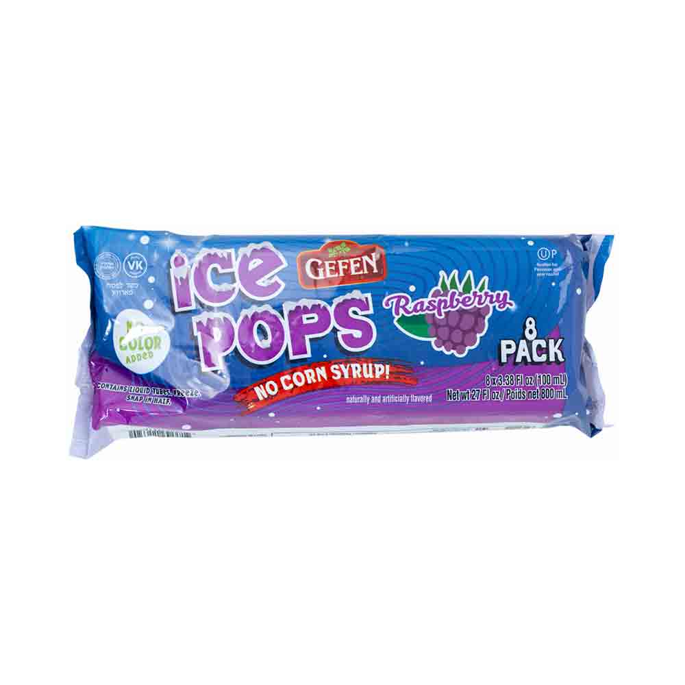 Gefen Ice Pops Raspberry 8 pack
