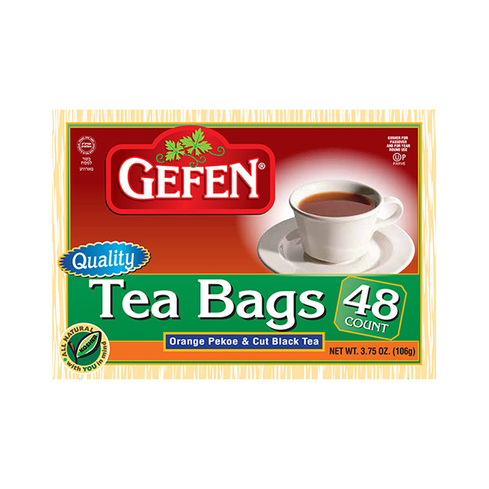 Gefen Quality Tea Bags Orange Pekoe and Black Tea
