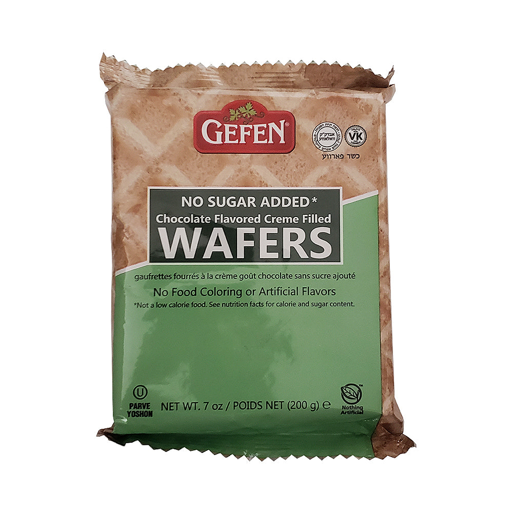 Gefen Sugar Free Chocolate Flavored Cream Filled Wafers 7 oz