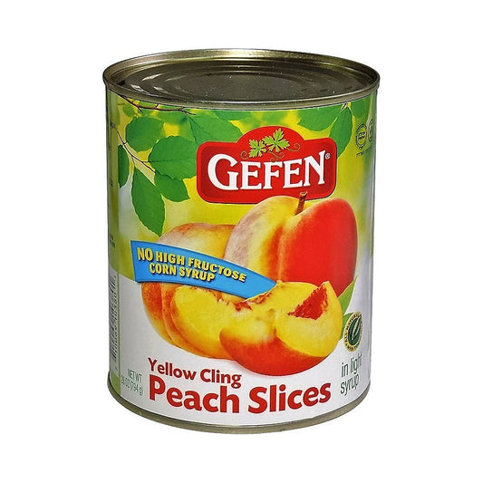 Gefen Yellow Cling Peach Slices 28 oz