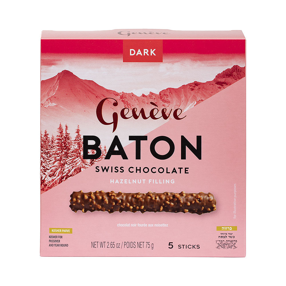 Geneve 5 Pack Mini Dark Chocolate Sticks 2.65 oz