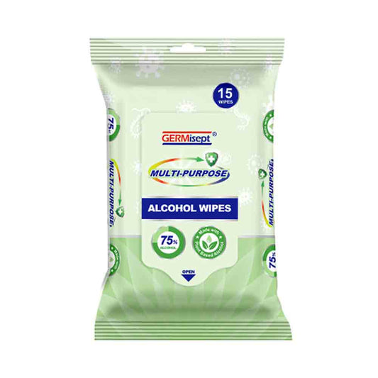 Germisept Multi Purpose Alcohol Wipes 15ct