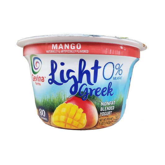 Gevina Light Greek Mango Blended Yogurt 5 ozz