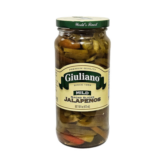 Giuliano Mild Nacho Sliced Jalapenos 16 oz