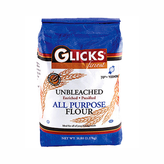 Glicks Unbleached All Purpose Yoshon Flour 5 lb