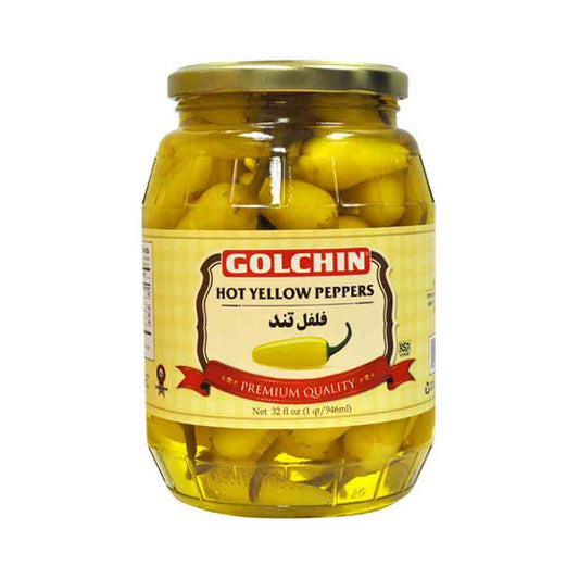 Golchin Hot Yellow Peppers 32 oz