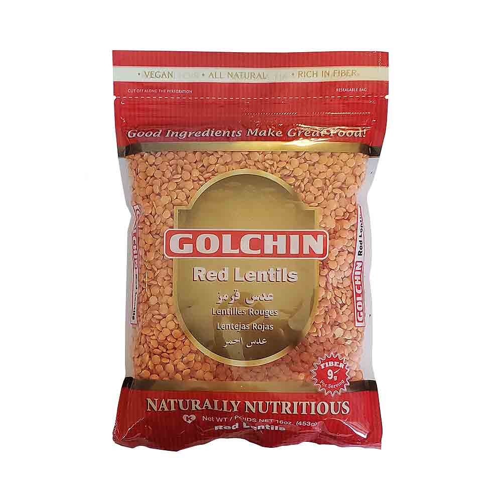 Golchin Red Lentils 16 oz