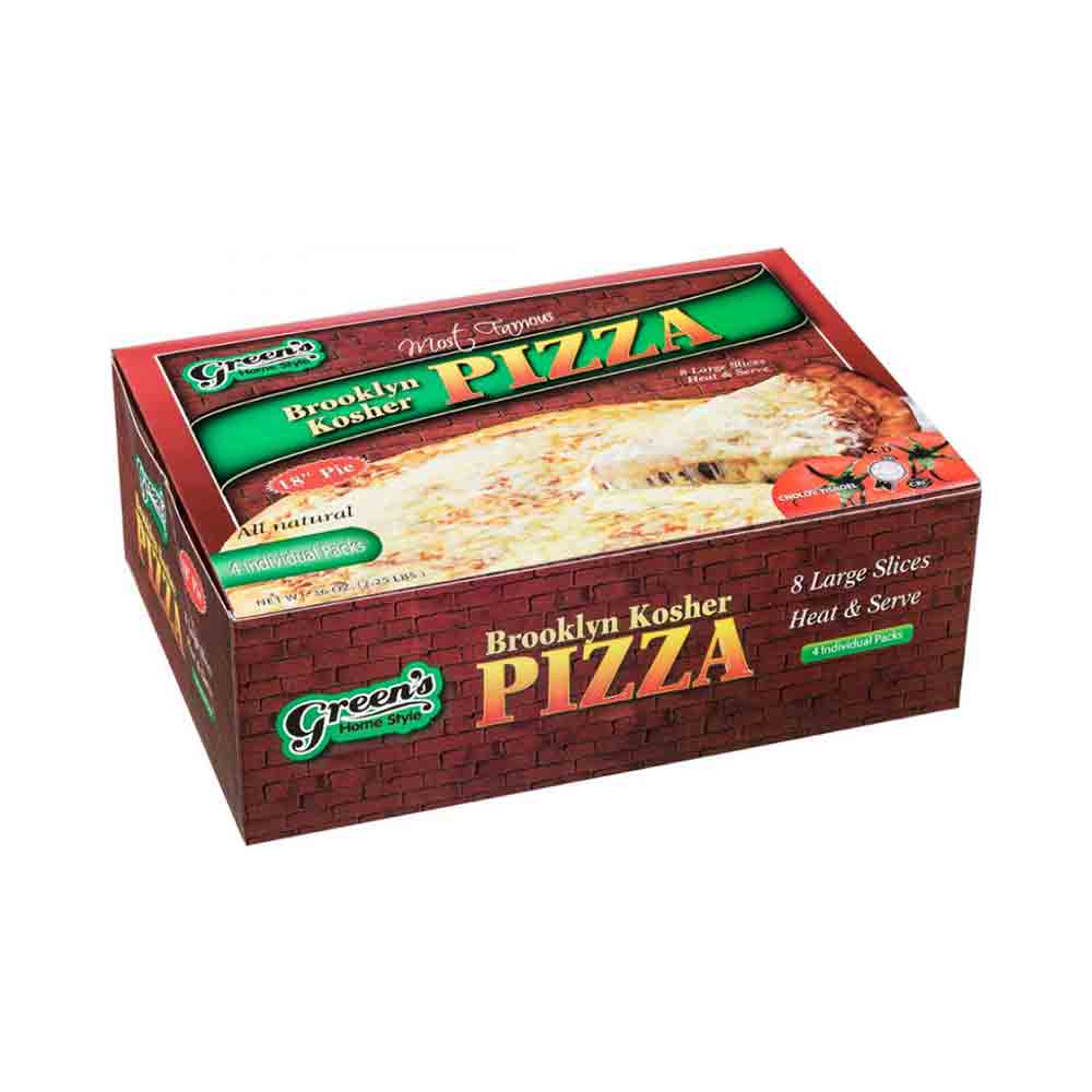 Green's Brooklyn Kosher Pizza 8 Large Slices  36 oz