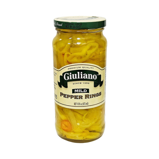 Guliano mild pepper rings 16 oz