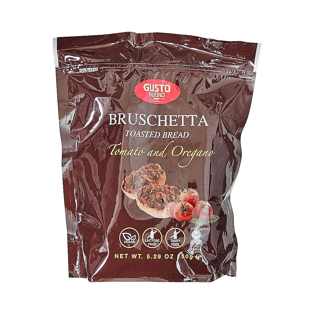 Gusto Buono Bruschetta Toasted Bread Tomato and Oregano 5.29 oz