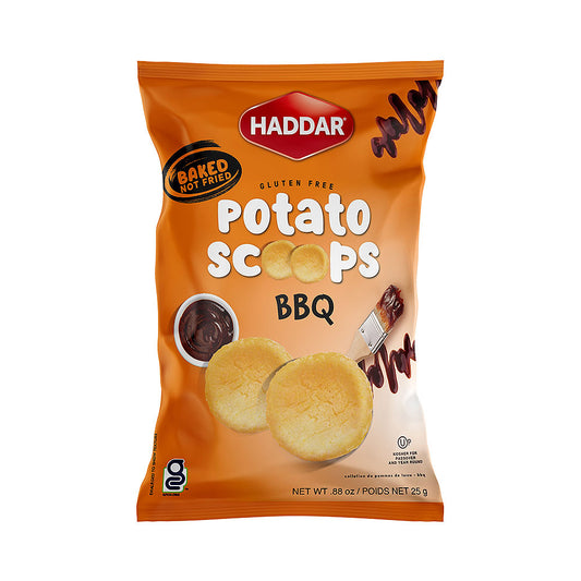 Haddar Gluten Free Potato Scoops BBQ 0.88 oz