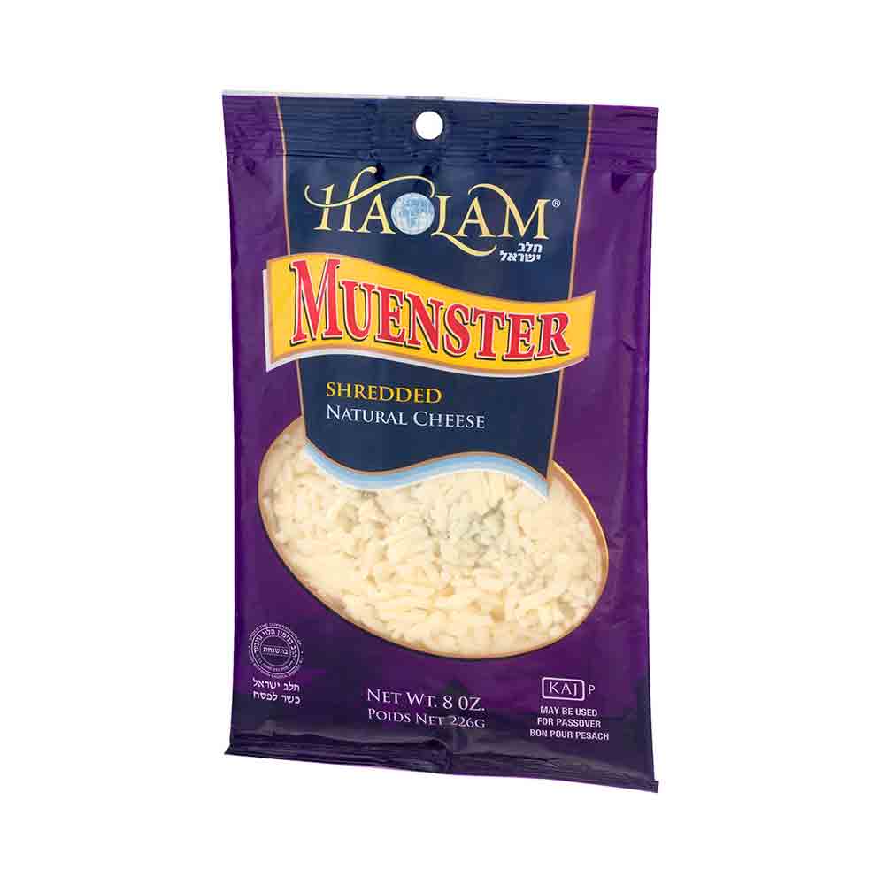 Haolam Muenster Shredded Natural Cheese 8 oz