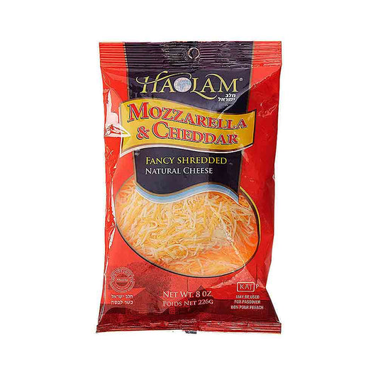 Haolam Shredded Mozzarella &amp; Cheddar Cheese  8 oz