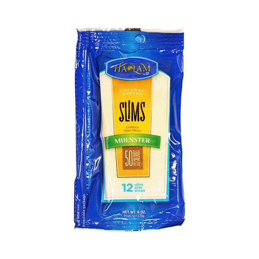 Haolam Slims Sliced Muenster Natural Cheese 6 oz