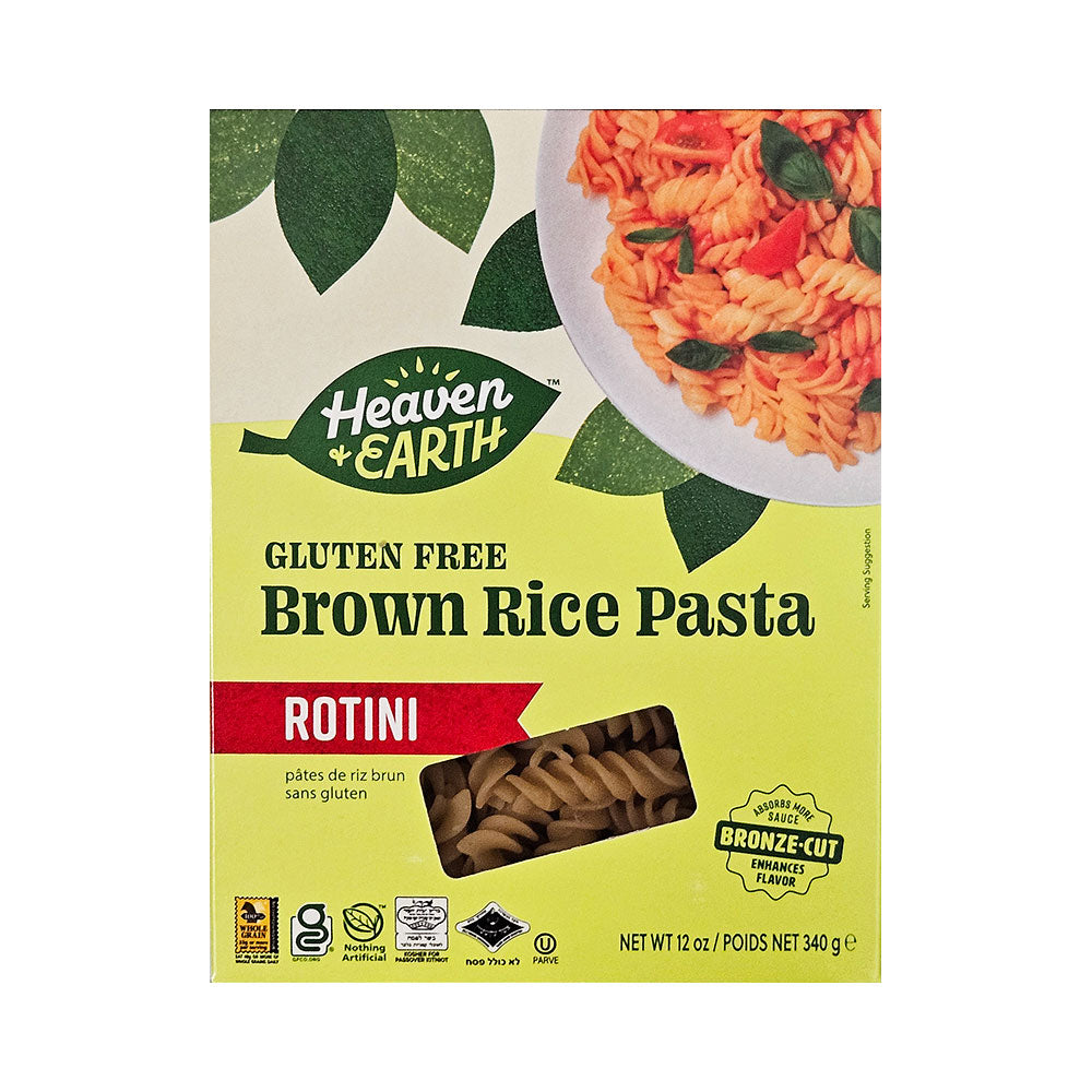 Heaven &amp; Earth Brown Rice Rotini 12 oz