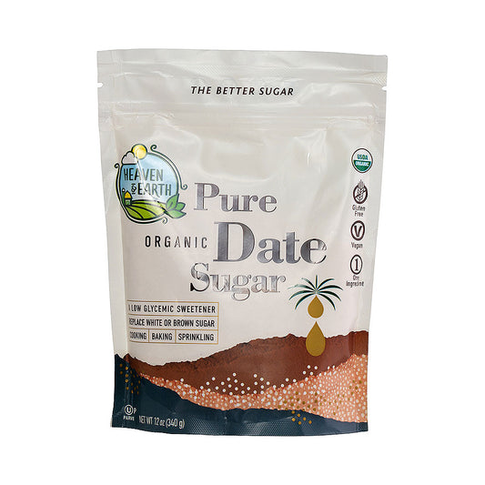 Heaven & Earth Organic Pure Date Sugar 12 oz