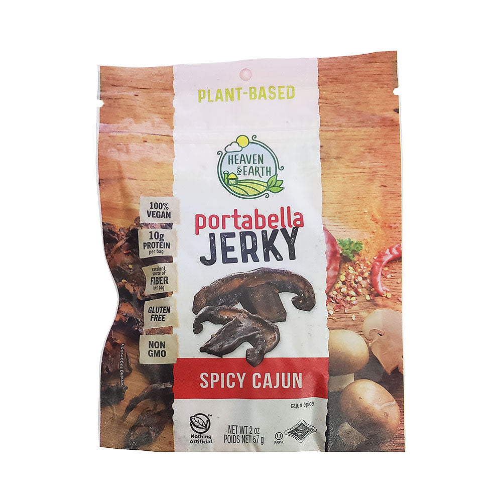 Heaven & Earth Portabella Jerky Spicy Cajun 2 oz