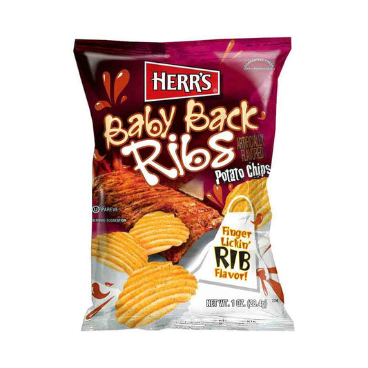 Herr's Baby Back Ribs Potato Chips 1 oz