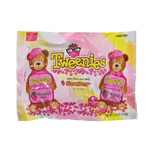 Heritage Tweenties Strawberry Chewy Sour Candy 4.5 oz