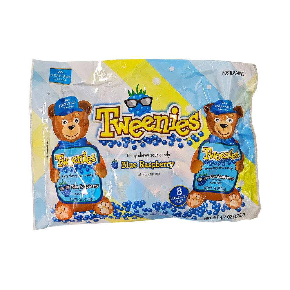 Heritage Tweenties Blue Raspberry Chewy Sour Candy 4.5 oz