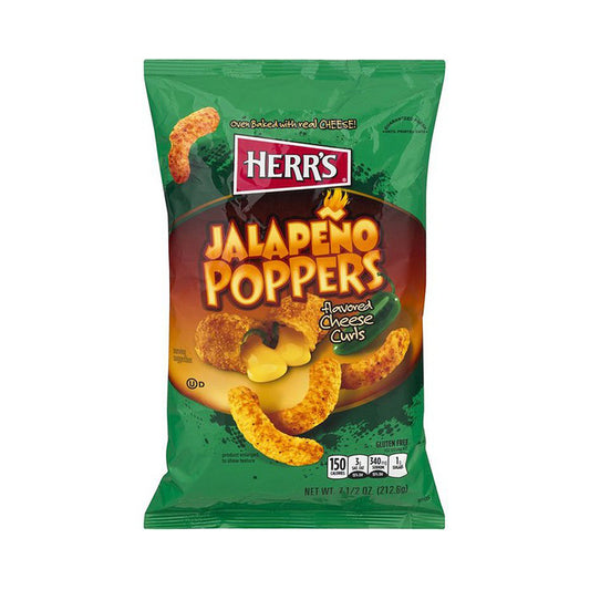 Herr's Jalapeno Poppers Flavored Cheese Curls 6oz
