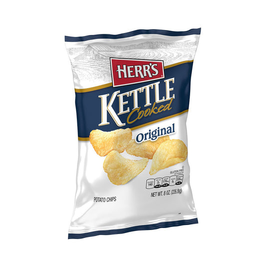 Herr's Original Kettle Cooked Potato Chips 8 oz