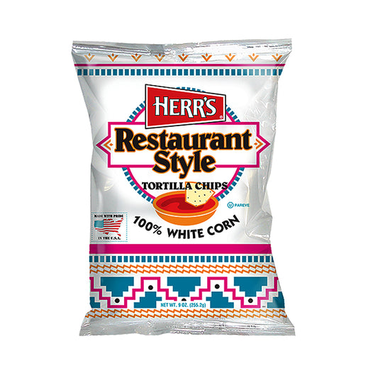 Herr's Restaurant Style Tortilla Chips 9 oz