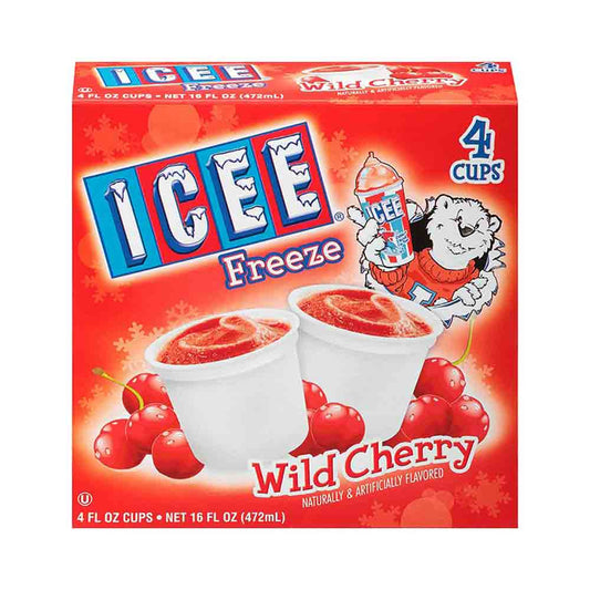 Icee Freeze Wild Cherry 4 Cups 16 oz