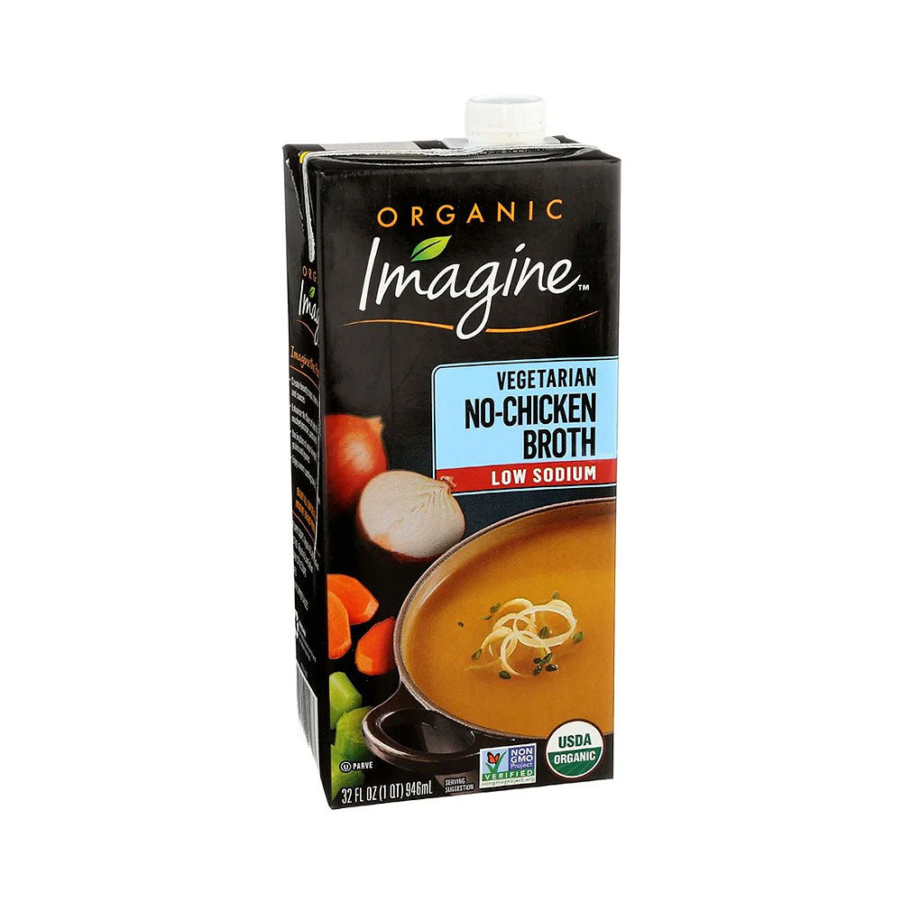 Imagine Organic Vegetarian No Chicken Broth Low Sodium 32 oz