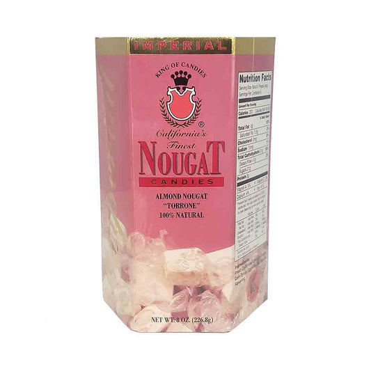 Imperial Nougat Co. California's Finest Nougat Candies Almond 8 oz