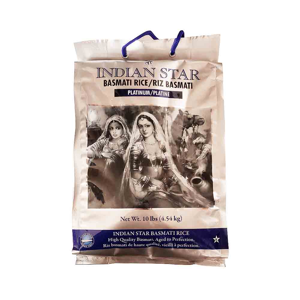 Indian Star Platinum Basmati Rice 10 lb