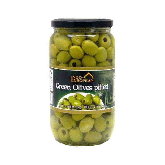 Indo European Pitted Green Olive  30oz