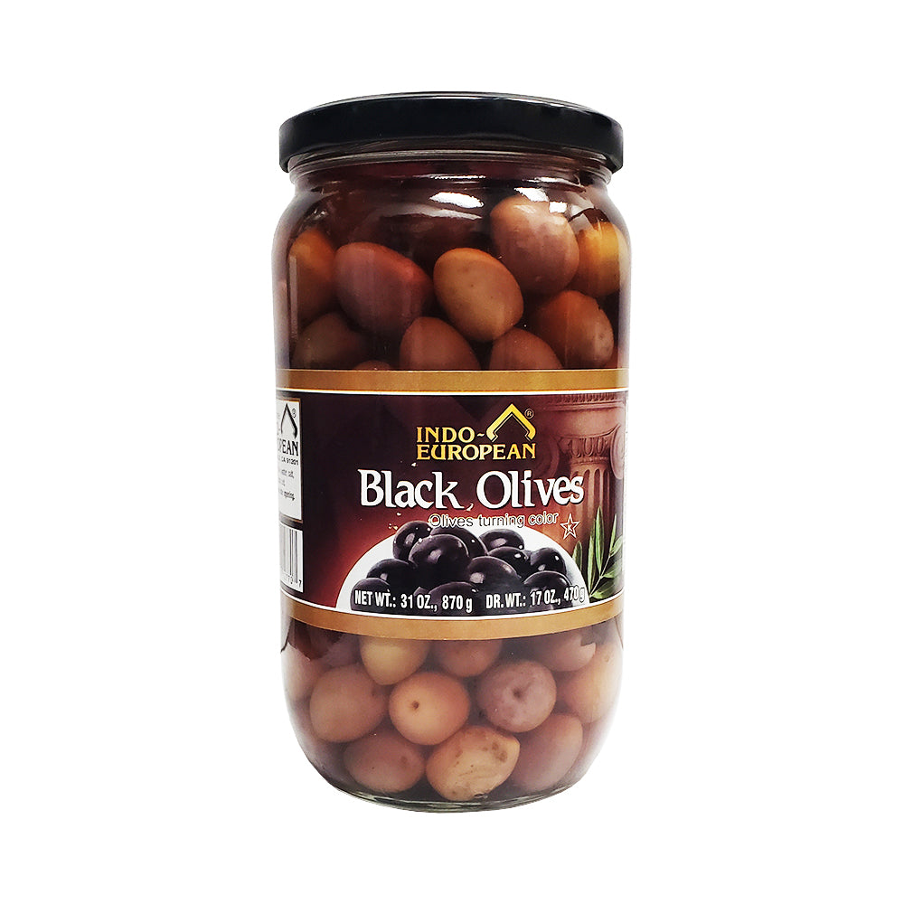 Indu European Black Olives 31 oz